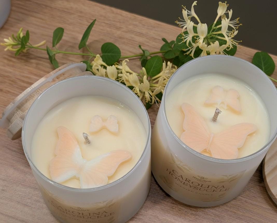 Carolina Honeysuckle Soy Candle | Floral Spring Scent | Hand-Poured Candle
