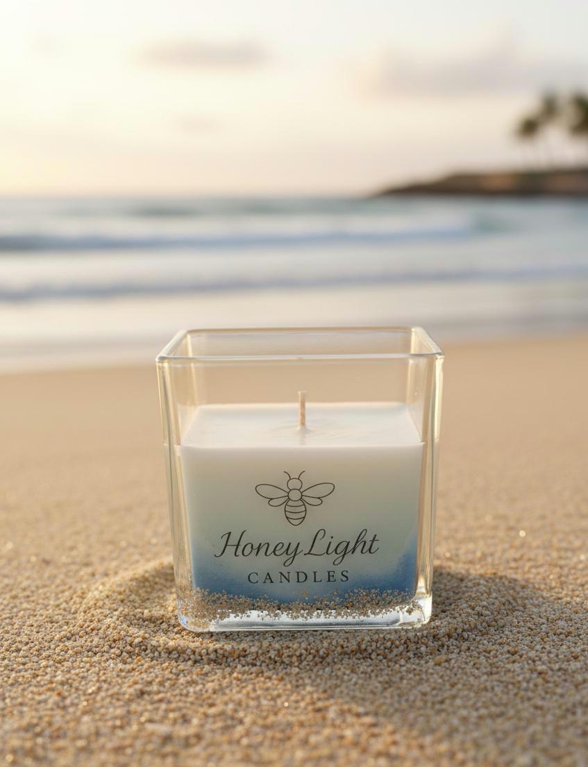 Saltwater Soy Candle |  9 oz | Clean Coastal Scented Hand-Poured Candle