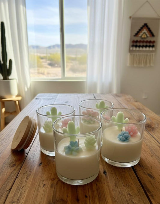 Desert Clean – Soy Candle | Cucumber Melon + Lemon | 8oz Clean Burning Candle