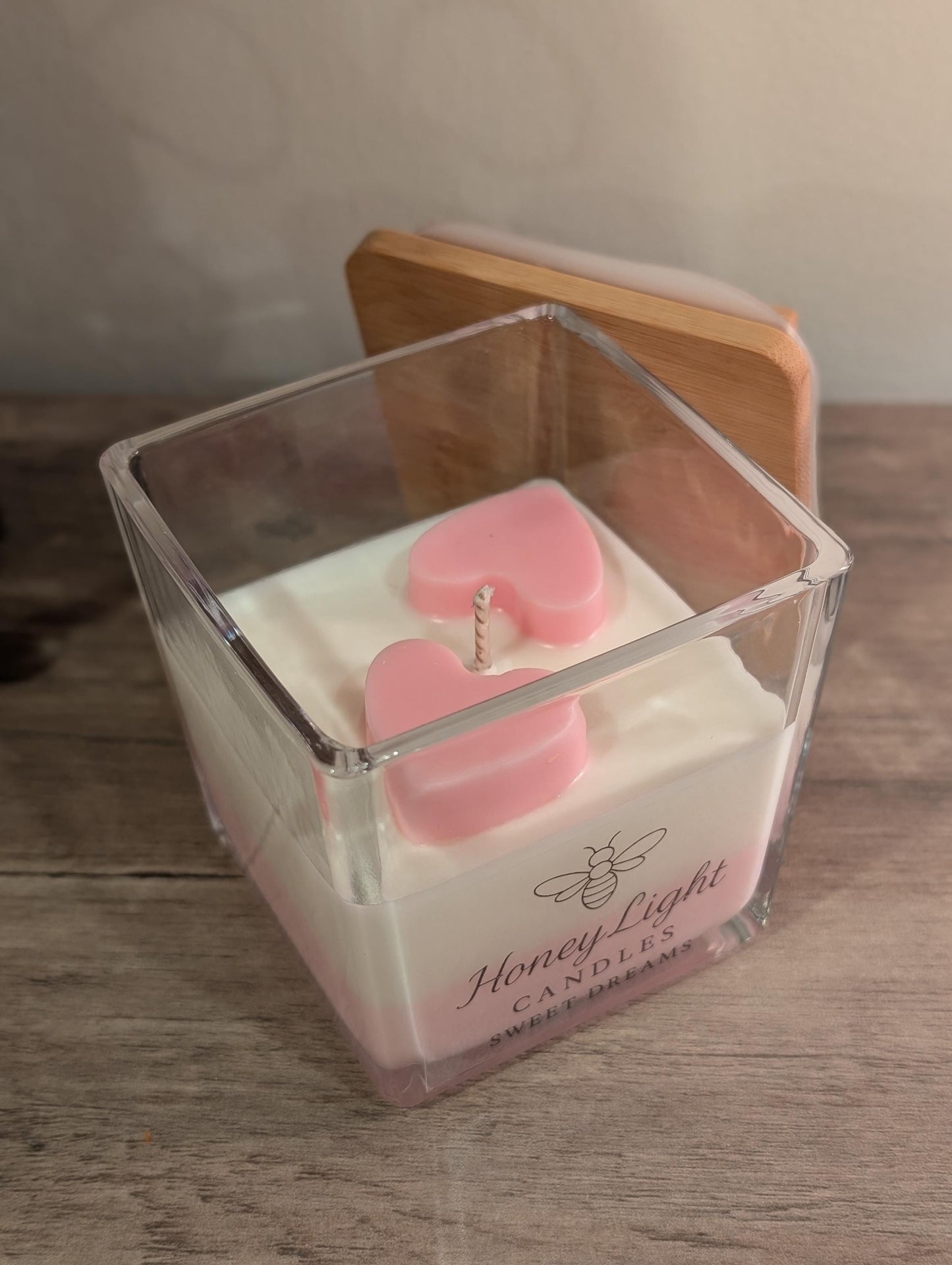 Sweet Dreams Candle (Pink Hearts)